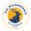 The logo of Wildhoekievleismark a Kudu buck head and horns 